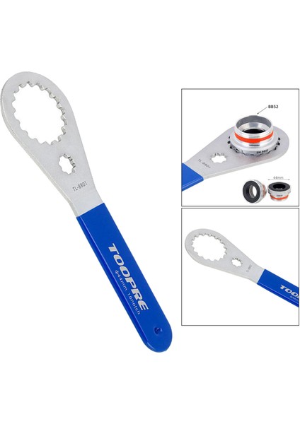Katı Bisiklet Alt Braketi Anahtarı Kauçuk Kavrama 16-Çentik Çıkarma Anahtarı Aracı TL-BB01 fırsatları