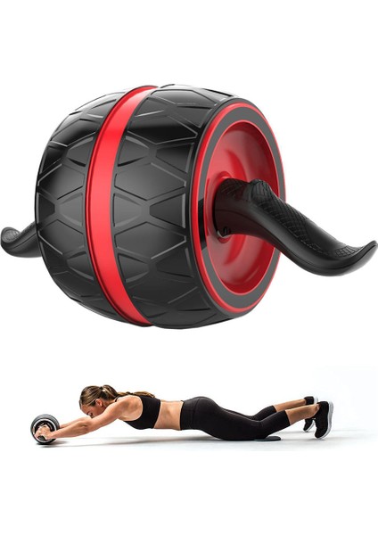 Ab Karın Egzersiz Rulo Tekerlek Egzersiz Gücü Eğitim Spor Salonu Kırmızı fırsatları