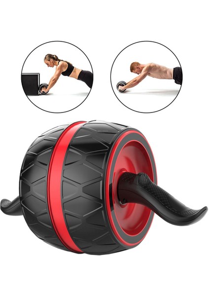 Ab Karın Egzersiz Rulo Tekerlek Egzersiz Gücü Eğitim Spor Salonu Kırmızı indirimleri