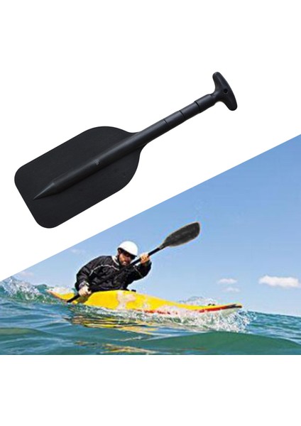 Mini Kayık Propel Paddle Kürek Emniyet Deniz Tekne Aksesuarları Siyah