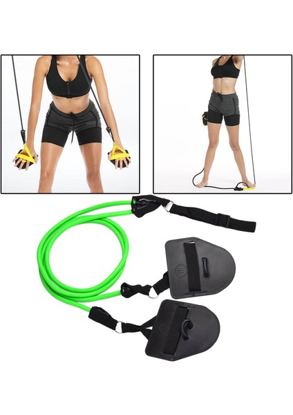 Direnç Bantları Yüzme Spor Egzersiz Kürek Egzersiz Bandı Yeşil 50LB modelleri