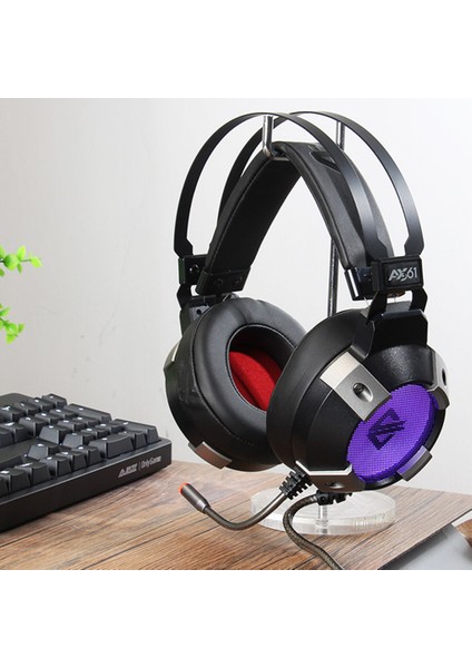 AX361 Stereo Oyun Kulaklığı Mikrofonlu Kablolu Kulaklıklar Gürültülü
