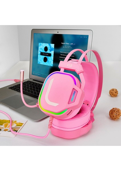 Işıklı Kulaküstü Oyun Kulaklığı - Pembe (Yurt Dışından) modelleri