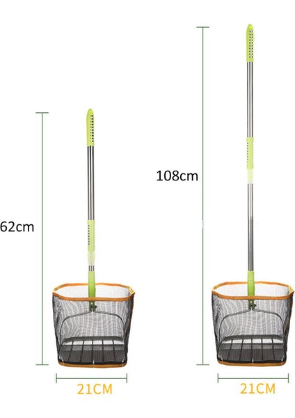 Teleskopik Pong Bale Scoop Net Pikap Ayarlanabilir Aksesuarlar Uygulama Koleksiyon Ağı - Sarı modelleri