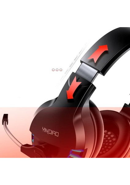 Stereo Pc Gaming Headset Kulaklıklar Online Mikrofon Siyah A ile Sohbet