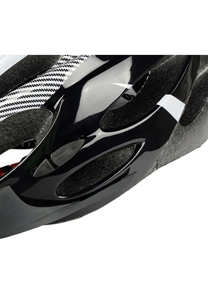 Strade Store Yetişkinler Bisiklet Kask, Erkekler Kadınlar Dağ Yol Bisikleti Güvenlik Kask 21 Vents Bisiklet Crash Şapka Güneş Visor ile 65 cm Ayarlanabilir Bisiklet Yarışı Sert Kap - Beyaz Siyah