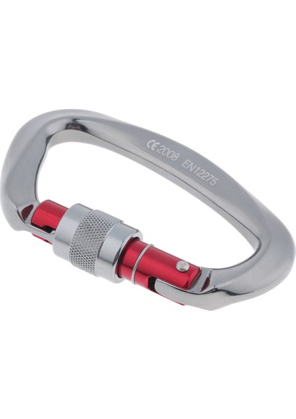 25KN Vida Kilidi D Carabiner D Tırmanma Dağcılık Rappelling Için Tip