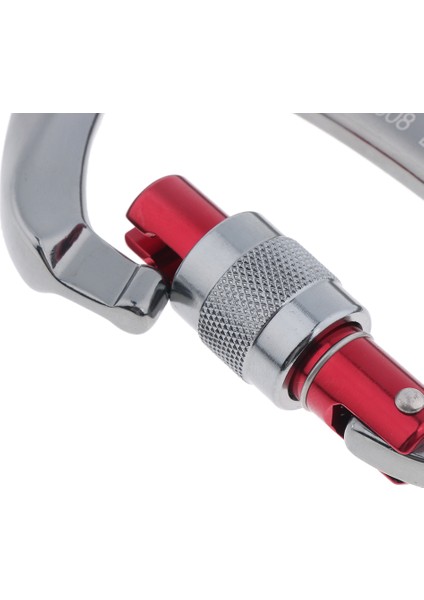 25KN Vida Kilidi D Carabiner D Tırmanma Dağcılık Rappelling Için Tip modelleri