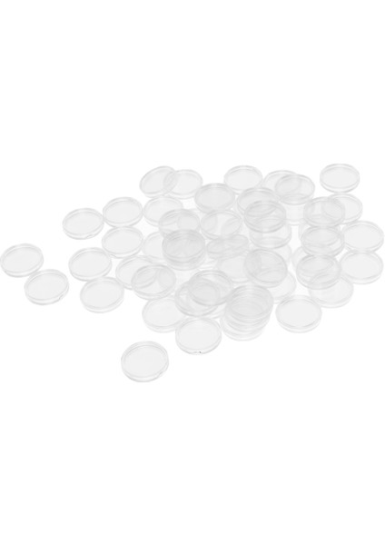 Strade Store 100X Yuvarlak Kapsül Coin Durumda Şeffaf Paralar Konteyner Koruyucu - 28MM(Yurt Dışından)