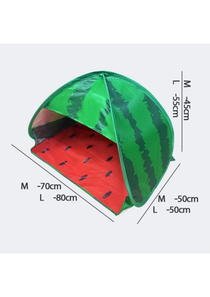 Uv Koruyuculu Karpuz Şeklinde Mini Gölgelik Kamp Çadırı - Yeşil/Kırmızı (Yurt Dışından)