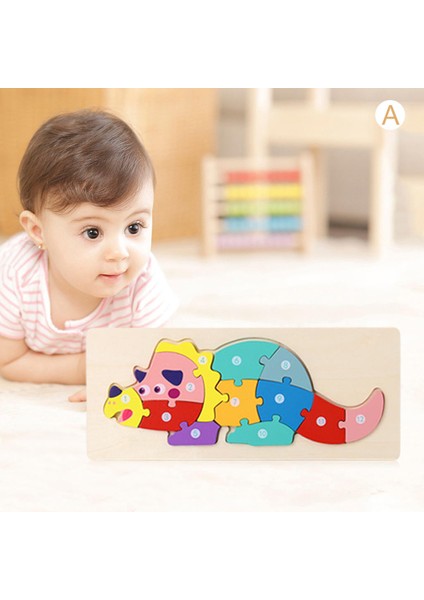 Ahşap Bilmecenin Montessori Ssemble Eğitici Oyuncak 1 2 3 Yaşında Bir (Yurt Dışından) fırsatları