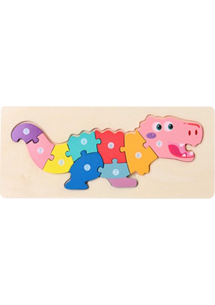 Ahşap Bilmecenin Montessori 1 2 3 Yaşında G Için Eğitici Oyuncak Montaj (Yurt Dışından)