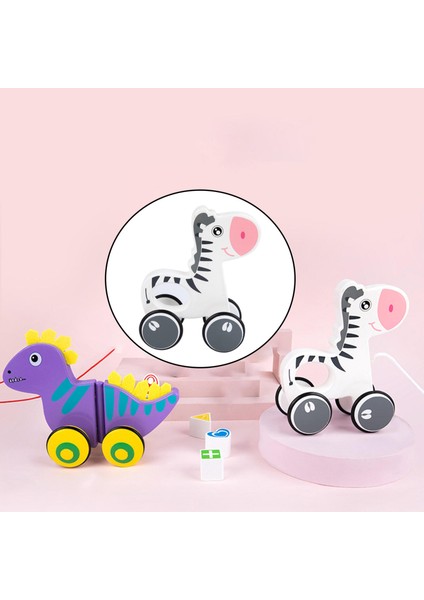 2x Sevimli Bebek Pull-Boyun Oyuncak Itme ve Erken Öğrenme Öğretim Oyuncak Çekme (Yurt Dışından) indirimleri