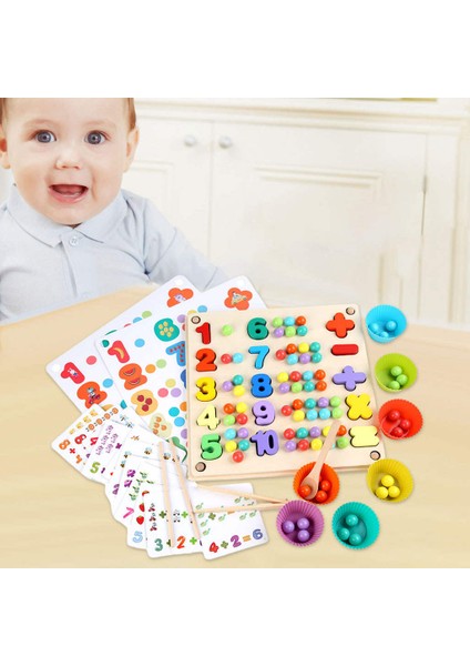 Klip Boncuk Kurulu Oyunu Erken Eğitim Matematik Oyunu Çok Fonksiyonlu Çocuklar Için (Yurt Dışından) fırsatları