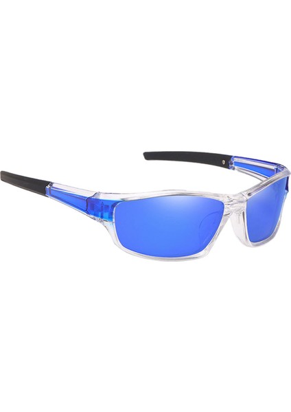 Trendy Açık Spor Polarize Güneş Gözlüğü Gözlük, Anti-Darbeli Yarış Sürme Motosiklet Gözlük Uv-Goggles - Temizle Siyah (Yurt Dışından) fiyatları