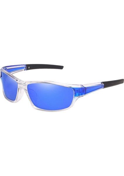Trendy Açık Spor Polarize Güneş Gözlüğü Gözlük, Anti-Darbeli Yarış Sürme Motosiklet Gözlük Uv-Goggles - Temizle Siyah (Yurt Dışından) modelleri