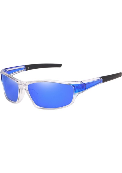 Trendy Açık Spor Polarize Güneş Gözlüğü Gözlük, Anti-Darbeli Yarış Sürme Motosiklet Gözlük Uv-Goggles - Temizle Siyah (Yurt Dışından) fırsatları