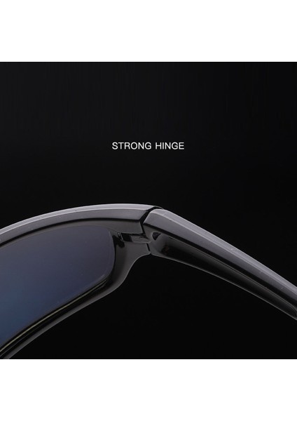 Trendy Açık Spor Polarize Güneş Gözlüğü Gözlük, Anti-Darbeli Yarış Sürme Motosiklet Gözlük Uv-Goggles - Siyah (Yurt Dışından) fırsatları