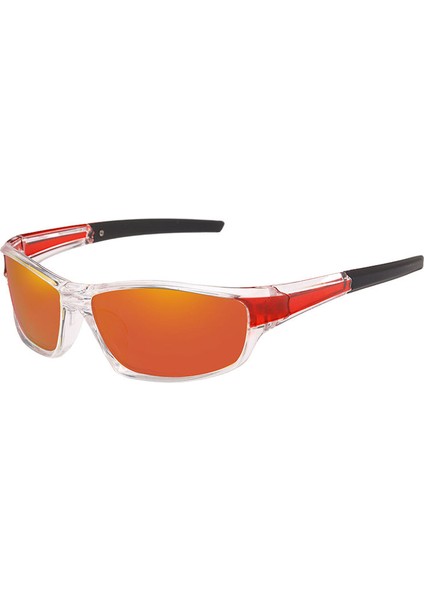 Trendy Açık Spor Polarize Güneş Gözlüğü Gözlük, Anti-Darbe Yarış Sürme Motosiklet Gözlük Uv-Goggles - Açık Kırmızı (Yurt Dışından) fiyatları