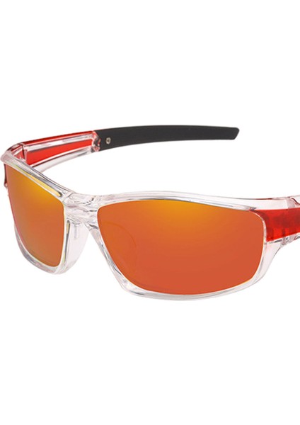 Trendy Açık Spor Polarize Güneş Gözlüğü Gözlük, Anti-Darbe Yarış Sürme Motosiklet Gözlük Uv-Goggles - Açık Kırmızı (Yurt Dışından) indirimleri