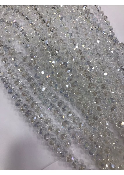 kristal Boncuk , Şeffaf Beyaz Renk Kristal Boncuk Dizisi, mm Yuvarlak 40CM fiyatları