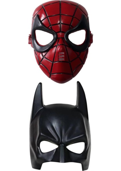 Marvel Maske Seti 2'li, Örümcek Adam ve Batman Maskesi