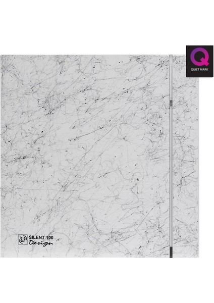 Dekoratif Beyaz Mermer Havalandırma Fanı Marble White Silent 100 Cz Design Ultra Sessiz Banyo Wc Aspiratörü Soler Palau Estetik Dizayn