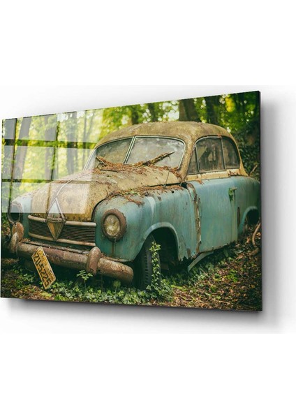 Klasik Araba Cam Tablo