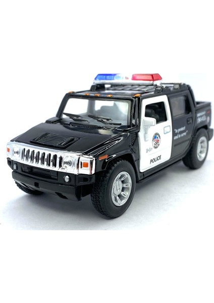 Oyuncak Metal Çek Bırak Araba 2005 Hummer H2 Sut (Police)