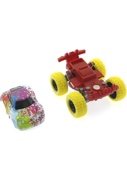 Die Cast Batik Desenli Sarı Teker Araba