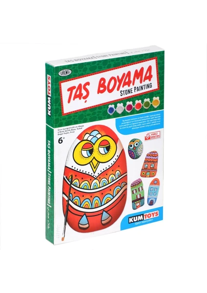 5307 Kumtoys Taş Boyama - Stone Painting / +6 Yaş