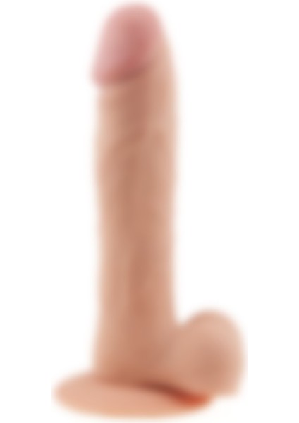 Lilitu Shop 22 cm Gerçekçi Çift Katmanlı Silikon Penis