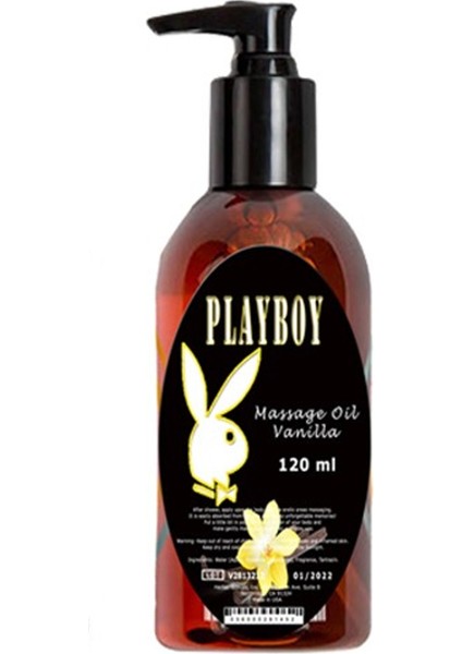 Playboy Vanilla Massage Oil Vanilya Aromalı Rahatıcı Ücut Masaj Yağı 120 ml