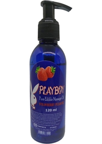 Playboy Pure Edible Massage Oil Çilek Aromalı Dinlendirici Kokulu Masaj YAĞI120ML