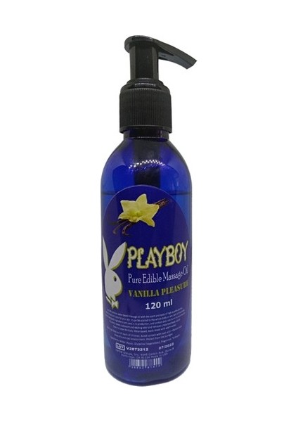 Playboy Pure Edible Massage Oil 120 ml Vanilya Dinlendirici Kokulu Aromalı Masaj Yağı