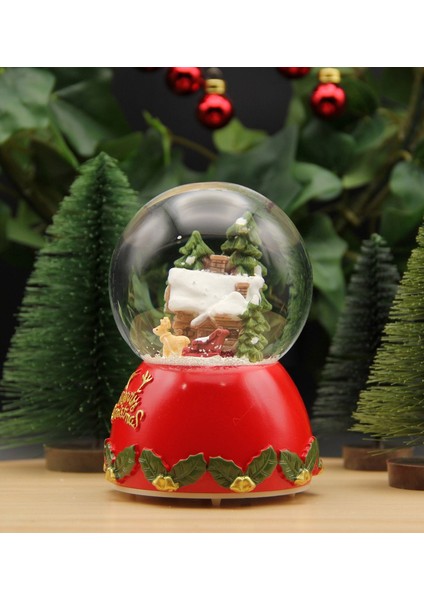Yılbaşı Kar Küresi Noel Işıklı ve Müzikli Christmas Noel Baba Evi modelleri