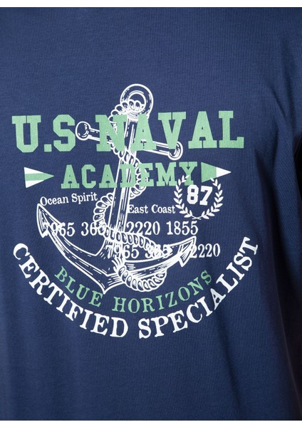 I-N16 Bisiklet Yaka Kısa Kol Lacivert Erkek T-Shirt fiyatları