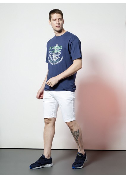 I-N16 Bisiklet Yaka Kısa Kol Lacivert Erkek T-Shirt indirimleri