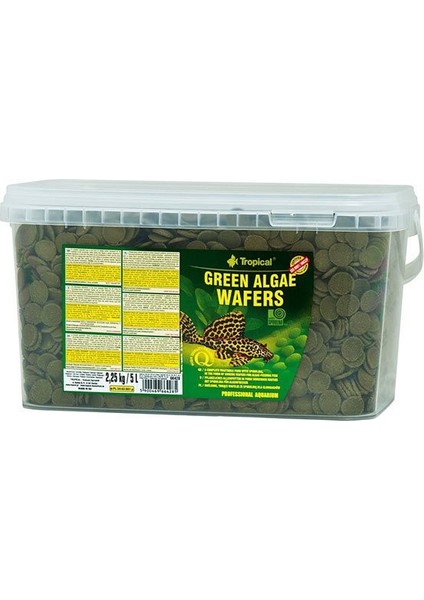 Green Algae Wafers Kovadan Bölme Balık Yemi 100 gr