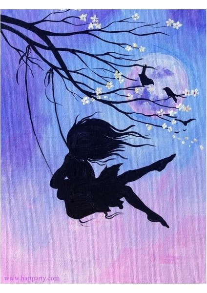 Canvas Salincak Sayılarla Boyama Seti Rulo 100 x 140 cm