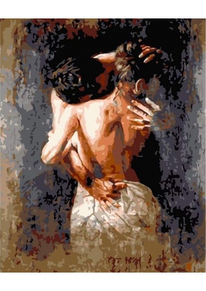 Canvas Tutku Sayılarla Boyama Seti Kasnaklı 100 x 140 cm