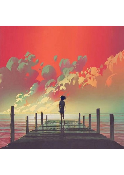 Canvas Iskele Sayılarla Boyama Seti Kasnaklı 100 x 140 cm