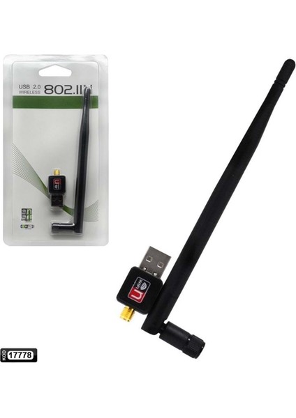 Wifi Anten USB Uydulara Uyumlu 600 Mbps
