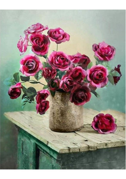 Hobby Güllerdeki Derinlik Sayılarla Boyama Seti Rulo