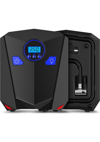 Dijital Ekranlı Araba Hava Pompası 12V Taşınabilir Lastik Pompası (Yurt Dışından)