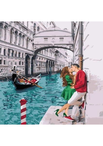 Hobby Aşık Olan Çiftler Sayılarla Boyama Seti Rulo