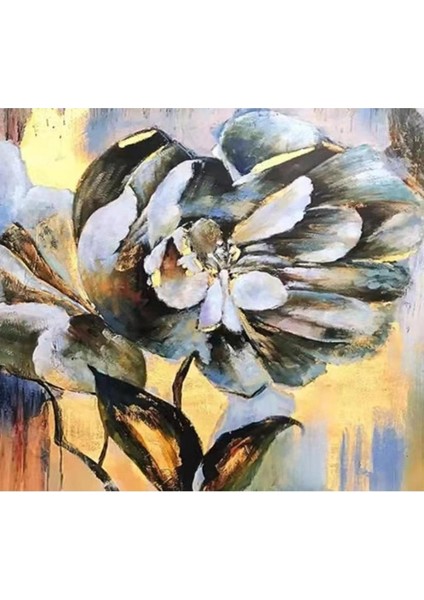 Canvas Çiçeğin Hikayesi Sayılarla Boyama Seti Kasnaklı 70 x 90 cm
