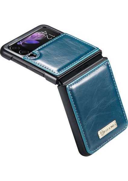 Samsung Galaxy Z Flip3 5g Için Klasik Iş Tarzı Deri Kılıf (Yurt Dışından)
