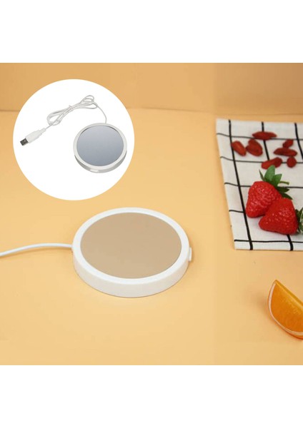 Elektrikli USB Kahve Kupa Isıtıcı Süt Sıcak Içecek Kupası Isıtma Pedi Coaster Beyaz Tutun (Yurt Dışından) modelleri