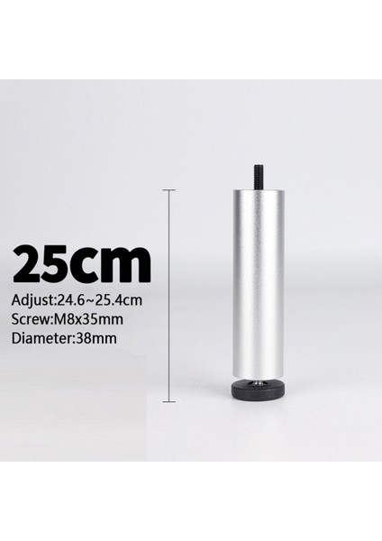 4 Adet Alüminyum Alaşımlı Mobilya Bacakları Kanepe Kanepe Masa Dolabı Tv Standı Bacaklar Gümüş Gümüş 25 cm (Yurt Dışından) fırsatları